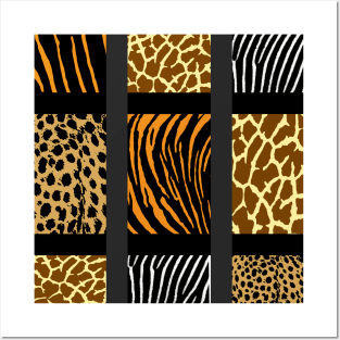 Mixed Animal Print Posters and Art